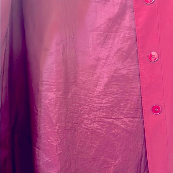 Vintage Misty Harbor Elegant Burgundy Button-Up Trench Coat Excellent Condition - Picture 9 of 9